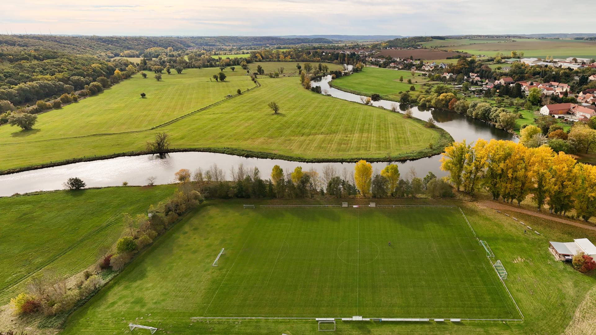 Sportplatz Uichteritz Luftaufnahme